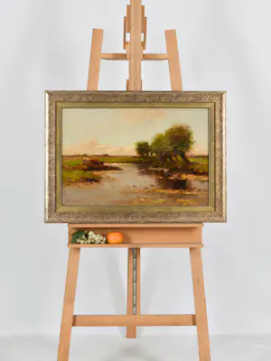 Aris Knikker - Wilgen bij het kanaal kopen? Bied vanaf 800!