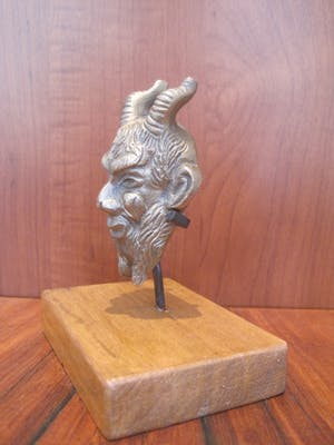 Brons (Onbekend) - Bronzen sater kop. kopen? Bied vanaf 35!