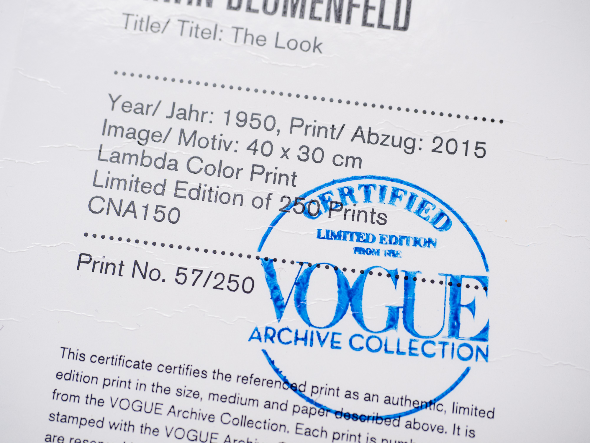 Erwin Blumenfeld - The Look (beperkte oplage, gestempeld) kopen? Bied vanaf 1000!
