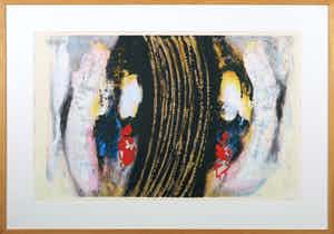 Hans Vanhorck - Litho, Zonder titel - Ingelijst (Groot) verkocht voor € 35!