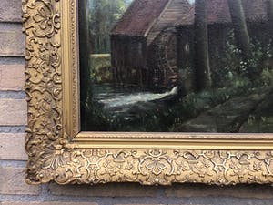 Niet of onleesbaar gesigneerd - Opwettende watermolen. kopen? Bied vanaf 1!