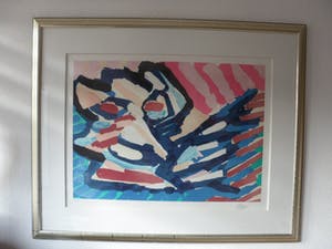 Karel Appel - Litho, Ten by Appel - Ingelijst (Groot) kopen? Bied vanaf 350!