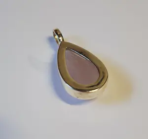 Nieuw  zilveren hanger 925 gezet met rozenkwarts kopen? Bied vanaf 50!