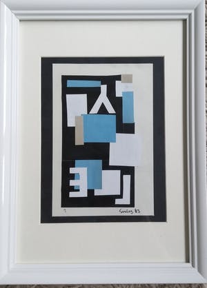 Siep van den Berg - Collage op papier kopen? Bied vanaf 100!