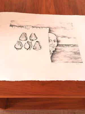 Ank Overweel - Map met 13 litho’s ‘Aan zee’ verkocht voor € 50!