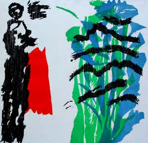 Jef Diederen - Houtsnede - 1991 verkocht voor € 50!