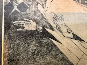 Jan Toorop - Litho Vrouw met Kruis - 1914 kopen? Bied vanaf 50!