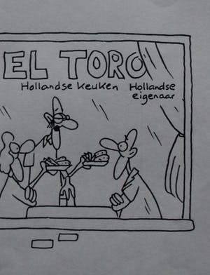 Toon van Driel - 2 Pentekeningen: Toon op vakantie - "Hoe bevalt Spanje?/er moesten alleen...!" kopen? Bied vanaf 100!