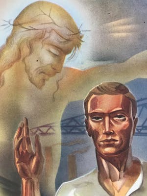 Curiosa - 2 x Vintage Affiche uit de oorlogsjaren - thema: 'Arbeid' - 1944 kopen? Bied vanaf 20!