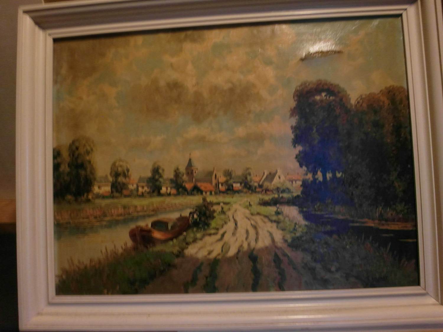 Theodorus Selhorst - Zandweg langs vaart met boot kopen? Bied vanaf 35!