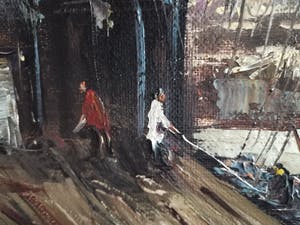 Rick Theunissen - Havenzicht op bedrijvige Rotterdamse haven kopen? Bied vanaf 65!