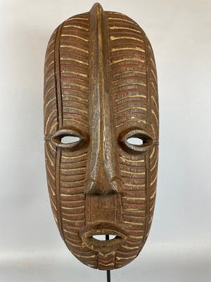 Songye - 211027 - Tribal used African Songye Kifwebe mask - Congo. kopen? Bied vanaf 45!