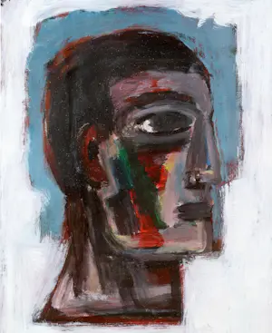 Yvan Theys - gemengde techniek op papier - 1983 - ingelijst. kopen? Bied vanaf 375!