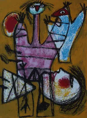 Corneille - Litho: Compositie met figuren - 1994 kaufen? Bieten Sie von 225!