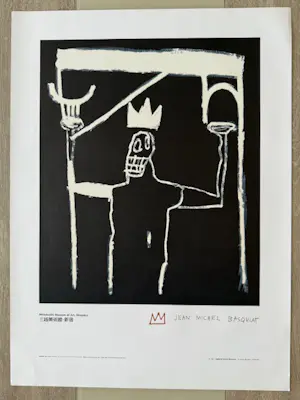 Jean-Michel Basquiat - Lithographie Le Roi - 1997 kopen? Bied vanaf 520!