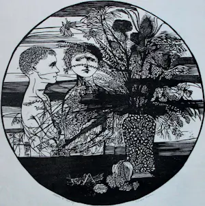 AcheterLeonard Baskin - houtsnede:children still life-1956? Enchérissez de 100!