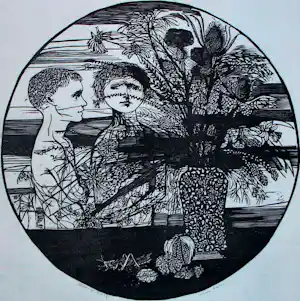 Leonard Baskin - houtsnede:children still life-1956 kaufen? Bieten Sie von 100!