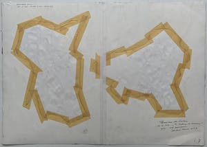 Thomas van der Linden - Collage op papier | 'The Shifting of Horizons' | 1989 kopen? Bied vanaf 250!