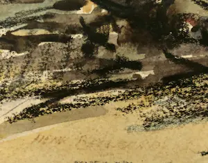 Henk Bellaard - Expressionistisch landschap kopen? Bied vanaf 100!