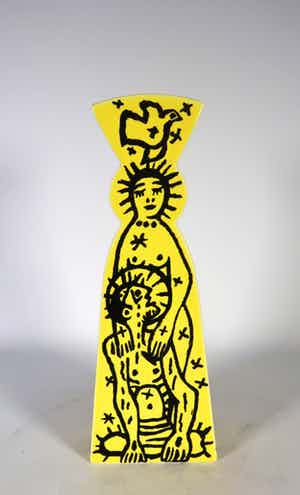 Hans Truijen - Porselein, Vaas Pietà Maestà verkocht voor € 100!