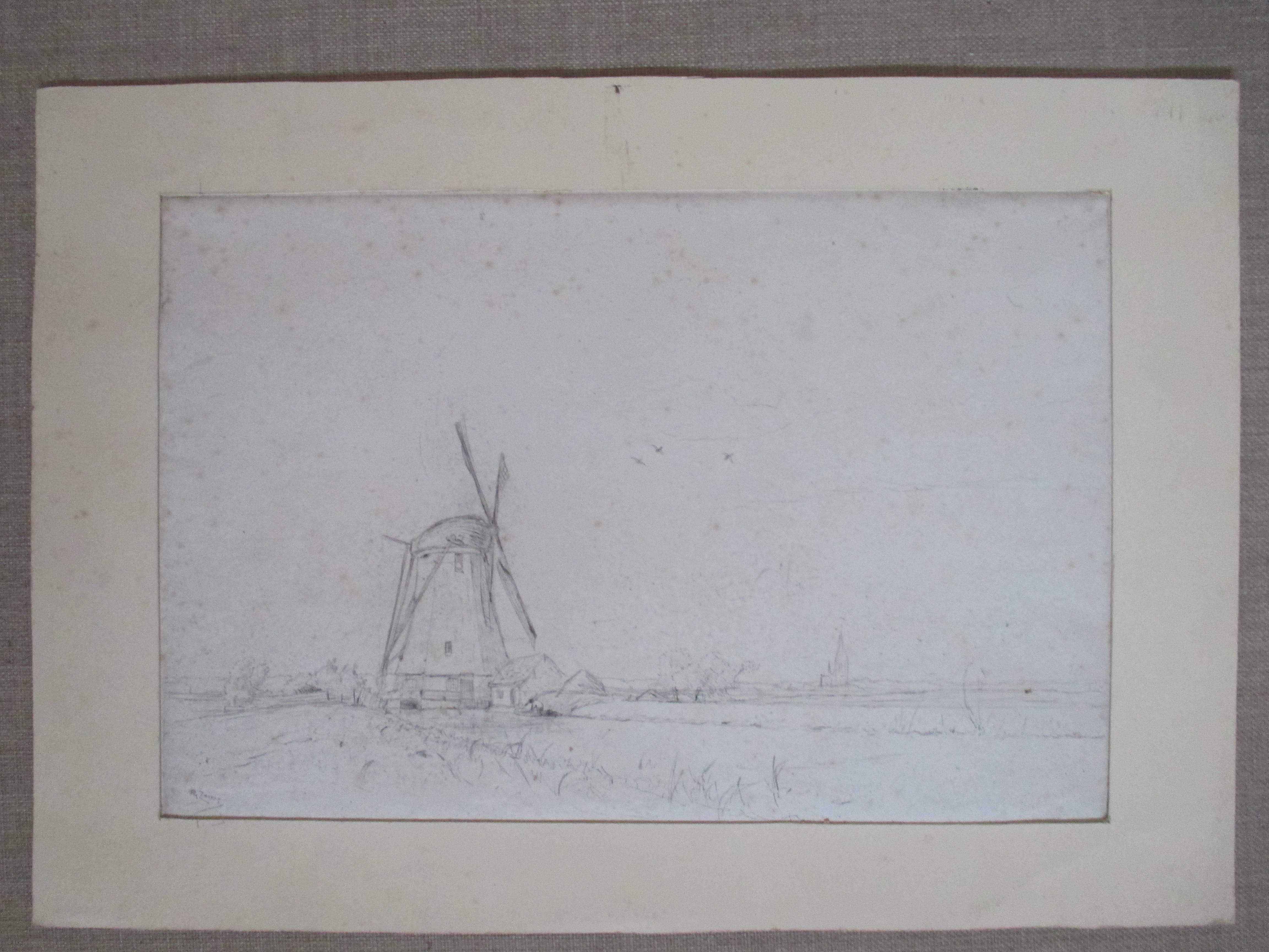 Philip Zilcken - Ets landschap met molen kopen? Bied vanaf 1!