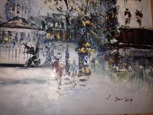 Randell Davey - Winter scene kopen? Bied vanaf 700!