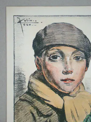 Jean Colin - L'Ecolier - 1931 - Originele lithografie - Gesigneerd kopen? Bied vanaf 100!