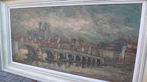Pie Wilhelmus - Maastricht OUDE MAASBRUG St. Servaas Brug in oorspronkelijke bouw kopen? Bied vanaf 300!