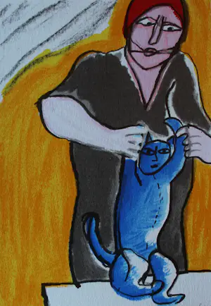 Corneille - Litho: le chat qui danse - 1996 kaufen? Bieten Sie von 225!