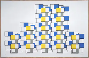 Joost Baljeu - Structures, zeefdruk (groot) kopen? Bied vanaf 150!