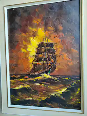 Gerardus Johannes Ernens - Zeilschip in ruwe zee vendu pour 175€ !