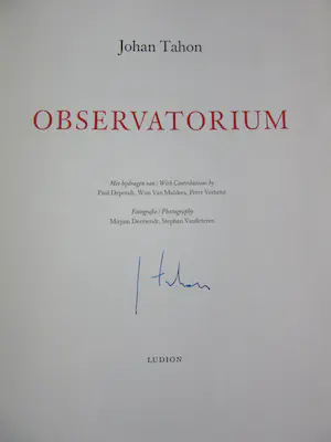 Johan Tahon - Signed; Johan Tahon - Lot of 13 publications - 1998 kopen? Bied vanaf 120!