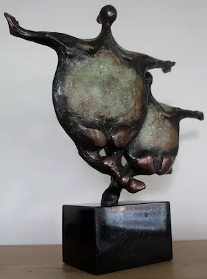 Jo Ramakers - Bronzen sculptuur: Vreugdedans (gesigneerd) kopen? Bied vanaf 995!