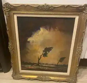 Leo Jordaens - Landschap met bomen vendu pour 80€ !