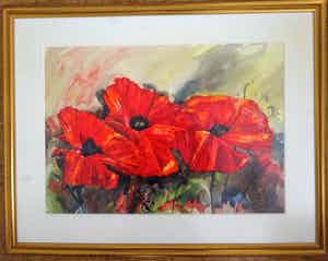 Rieneke Gollnau - Klaprozen verkocht voor € 40!