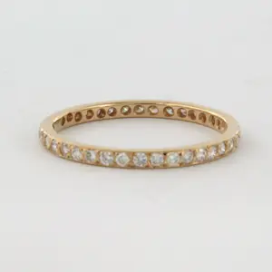 14k gouden alliance ring bezet met briljant geslepen diamant 0.60 ct - rm 17.25 kopen? Bied vanaf 420!