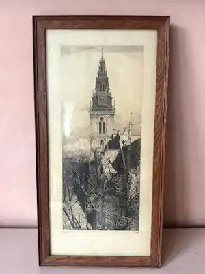 Pieter Dupont - Toren van de Oude Kerk in Amsterdam verkauft für € 150!