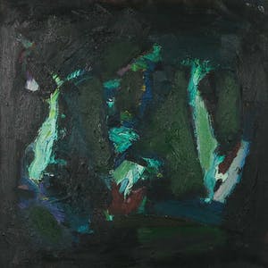 Roel Elzinga - Olieverf op doek, Abstracte compositie - Ingelijst kopen? Bied vanaf 50!