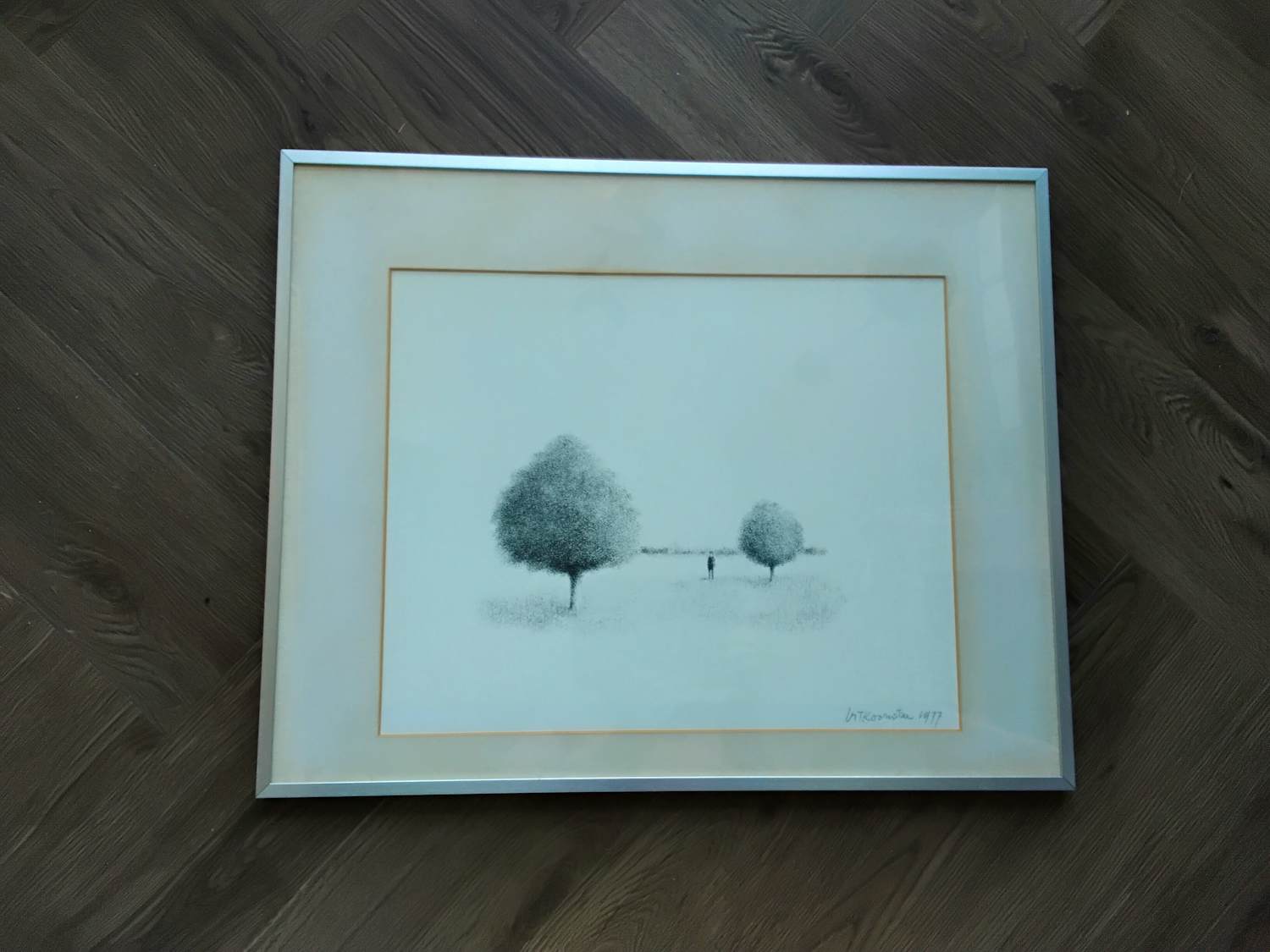 Metten Koornstra - Landschap met bomen kopen? Bied vanaf 40!