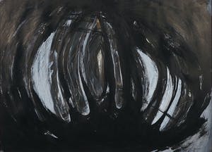 Cor Knops - Acryl op papier, Ekuta- de dans nr. 5 - Ingelijst kopen? Bied vanaf 35!