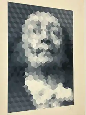Jean Pierre Yvaral - Faces of Dali, Epreuve Artiste verkauft für € 425!