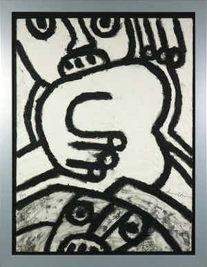 Bengt Lindstrom - Carborundum, L'Orgeuil - Ingelijst verkocht voor € 400!