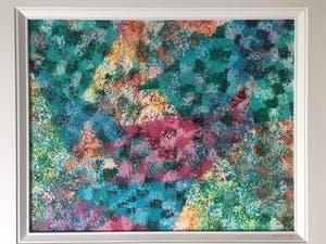 Yvonne Noordam - Mix IV - Olieverf op Board, Ingelijst kopen? Bied vanaf 99!