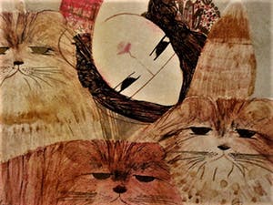 Mohaier Dariush - Kunstacad. Teheran Iran 1970 - Gesigneerde Litho - "Lui et Lei" - oplage 88/96 kopen? Bied vanaf 10!