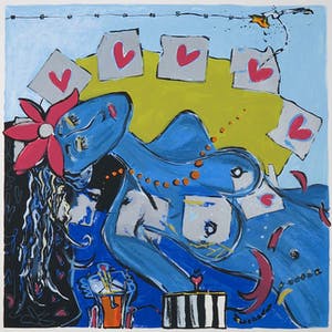 Miriam Slaats - Zeefdruk, Bezieling van een vrouw kopen? Bied vanaf 1!