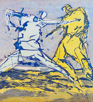 Ad van Bokhoven - Gevecht met de engel kopen? Bied vanaf 30!