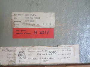 Cornelis Dirk Ven - Stilleven Pot en Test 1953 kopen? Bied vanaf 80!