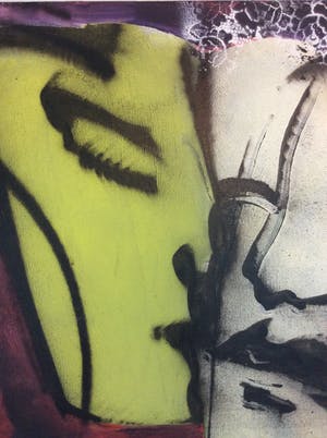 Herman Brood - The Kiss, origineel schilderij op doek kopen? Bied vanaf 2250!