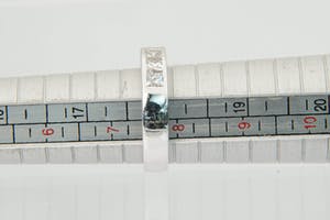1311 - Massief 14 krt witgoud & diamanten (1.00ct princess cut) rijring kopen? Bied vanaf 390!