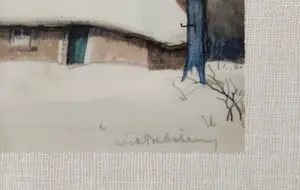 Dirk Baksteen - Boerderij in de Kempen onder de sneeuw kopen? Bied vanaf 125!